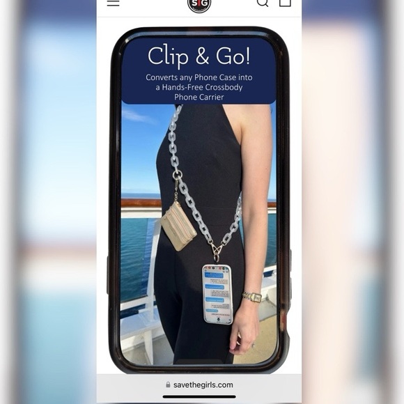 Save the Girls Clip and Go Ice Chain with Gold Pouch - Picture 6 of 8